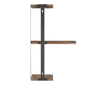 Artiss Floating Wall Shelf 3-Tier, 26cm x 13cm x 43.7cm, Paulownia Wood, Easy Assemble - SuperSaverAU - view 3
