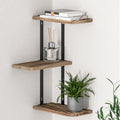 Artiss Floating Wall Shelf 3-Tier, 26cm x 13cm x 43.7cm, Paulownia Wood, Easy Assemble - SuperSaverAU - view 5
