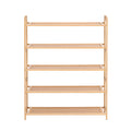Artiss 5 Tier Bamboo Shoe Rack Pine Storage Organiser for Entryway Closet