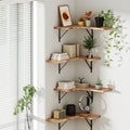 Artiss Set of 4 Floating Wall Shelves, Paulownia Wood, Space-Saving, Easy Assembly - SuperSaverAU - view 5
