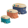 Keezi 3PCS Toy Storage Box Cute Car Toy Container Kids Toys Organiser Snack Boxes - SuperSaverAU - view 3