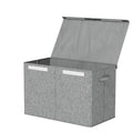 Keezi Large Toy Box Chest Storage with Flip-Top Lid Foldable Organizer Bins Grey - SuperSaverAU - view 1