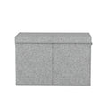 Keezi Large Toy Box Chest Storage with Flip-Top Lid Foldable Organizer Bins Grey - SuperSaverAU - view 3