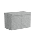 Keezi Large Toy Box Chest Storage with Flip-Top Lid Foldable Organizer Bins Grey - SuperSaverAU - view 4