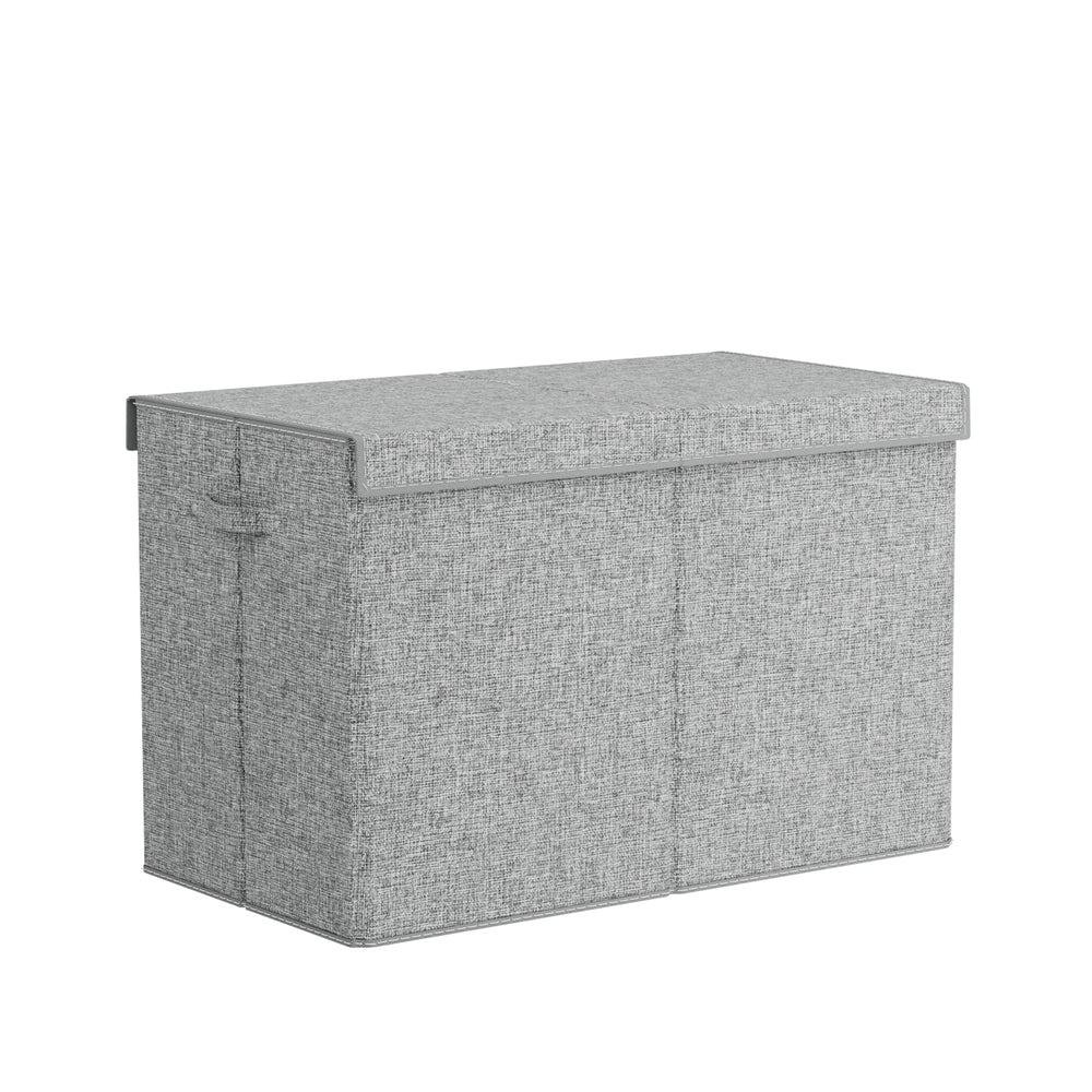 Keezi Large Toy Box Chest Storage with Flip-Top Lid Foldable Organizer Bins Grey - SuperSaverAU - view 4