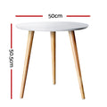 Artiss Coffee Table Round 50CM Callix - SuperSaverAU - view 2