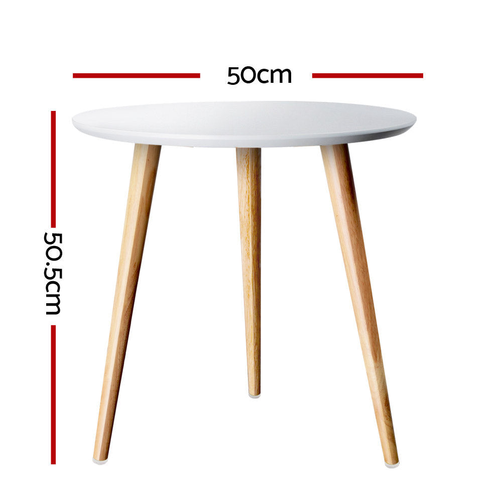 Artiss Coffee Table Round 50CM Callix - SuperSaverAU - view 2