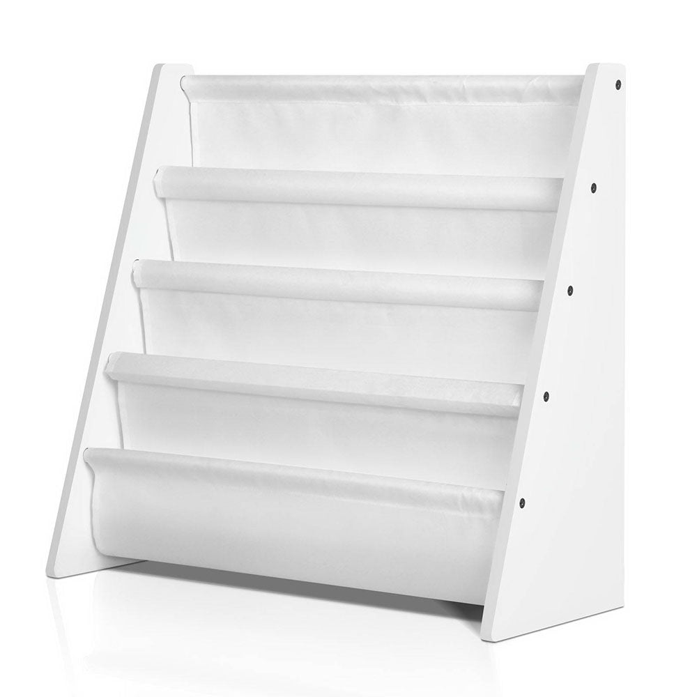 Keezi 4 Tiers Kids Bookshelf Magazine Shelf Children Bookcase Rack Organiser - SuperSaverAU - view 3