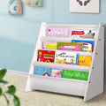 Keezi 4 Tiers Kids Bookshelf Magazine Shelf Children Bookcase Rack Organiser - SuperSaverAU - view 1