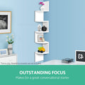 Artiss Wall Shelf Corner Floating 5-Tier White - SuperSaverAU - view 5