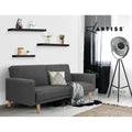 Artiss Floating Wall Shelf Set of 3 Black, 3.2cm Thick, 10kg Load Capacity - SuperSaverAU - view 5