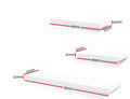 Artiss Floating Wall Shelf Set of 3 with 3.2cm Thick Honeycomb Board - White - SuperSaverAU - view 2