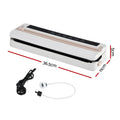Devanti Food Vacuum Sealer – White 110W, 6 Modes with Slide Cutter