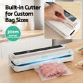 Devanti Food Vacuum Sealer – White 110W, 6 Modes with Slide Cutter