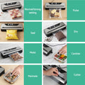 Devanti Food Vacuum Sealer Machine – Black 110W, 9 Modes with Slide Cutter