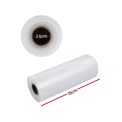 Food Vacuum Sealer Bags 15CMX6M - 2 Rolls, Tear-Resistant, Safe Material - SuperSaverAU - view 2