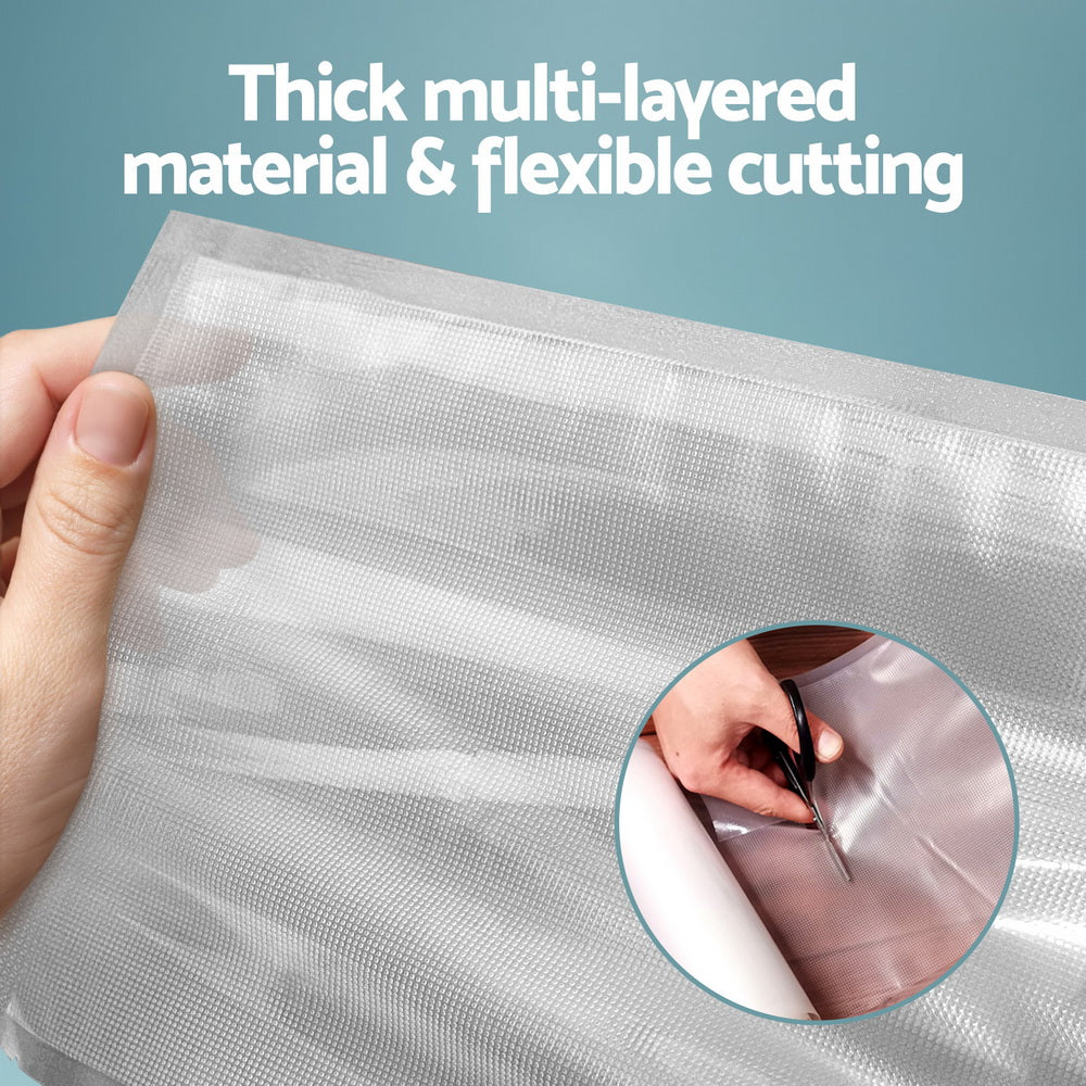 Food Vacuum Sealer Bags 15CMX6M - 2 Rolls, Tear-Resistant, Safe Material - SuperSaverAU - view 4