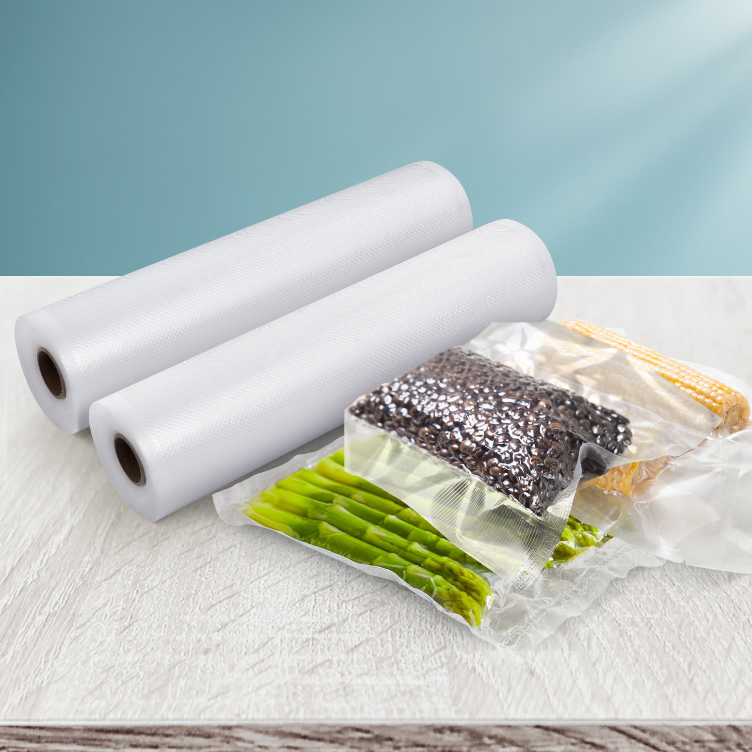 Vacuum Sealer Bags 28CMx6M - 2 Rolls, Tear-Resistant, Safe Material, Multi-Layer Design - SuperSaverAU - view 6