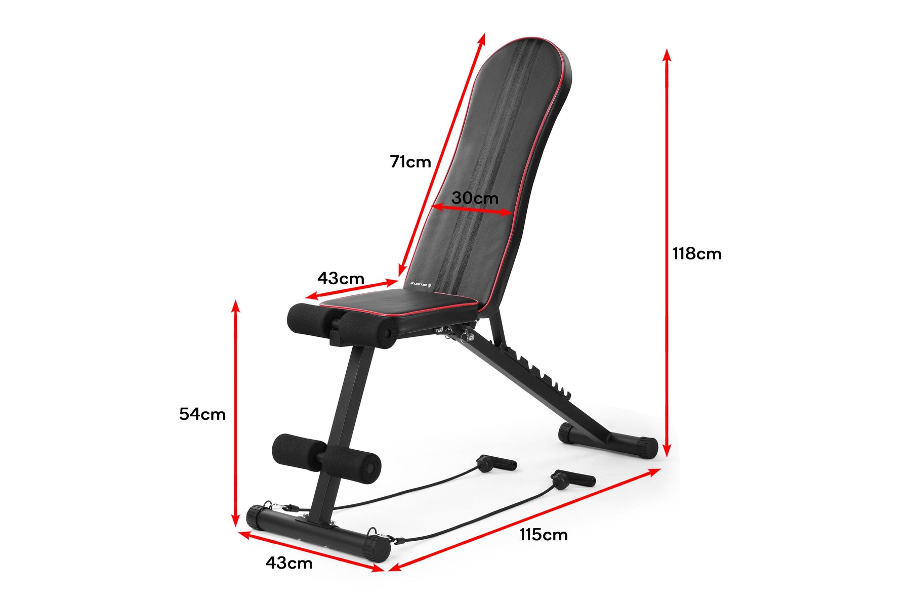 Fortis Adjustable FID Sit Up & Weight Bench | SuperSaverAU