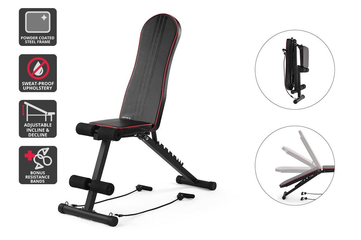 Fortis Adjustable FID Sit Up & Weight Bench | SuperSaverAU