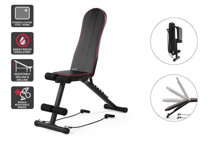 Fortis Adjustable FID Sit Up & Weight Bench | SuperSaverAU