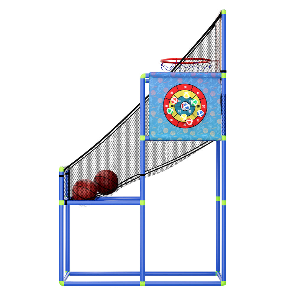 Basketball Arcade Game Electronic Scorer 3 Games Adjustable Kids Blue - SuperSaverAU - view 4