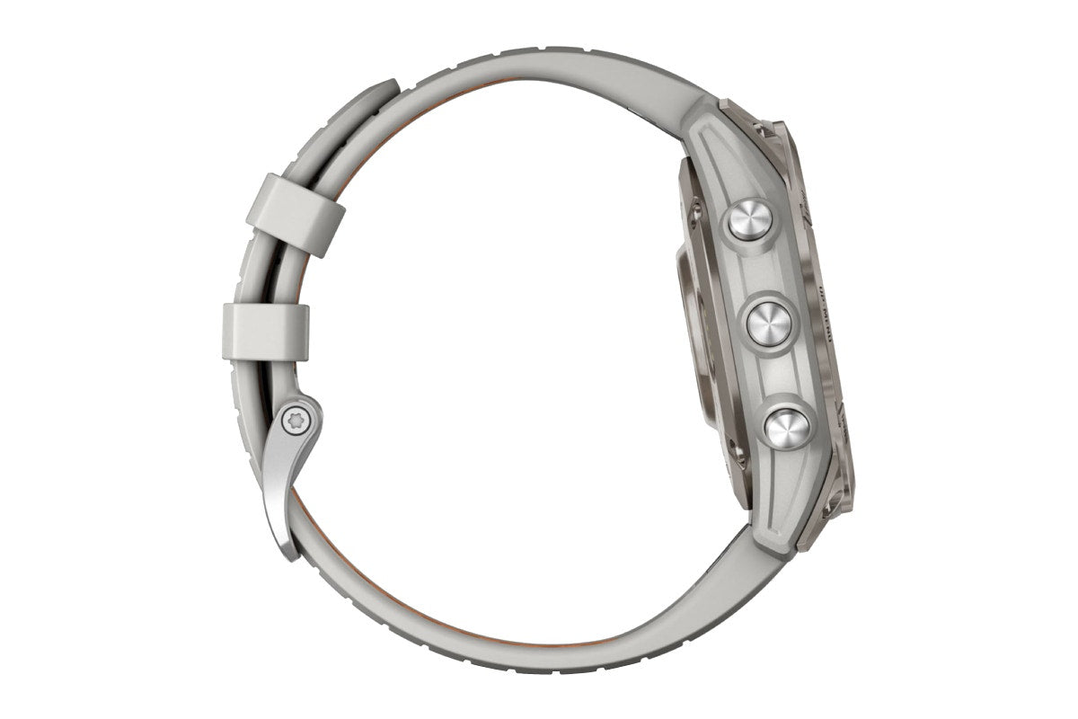 Garmin Fenix 7 Pro Sapphire Solar Smart Sports Watch - Titanium with Fog Grey and Ember Orange Band, 47mm - SuperSaverAU - view 6