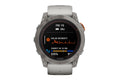 Garmin Fenix 7X Pro Sapphire Solar Titanium Smart Sports Watch (Fog Grey/Ember Orange Band, 51mm)