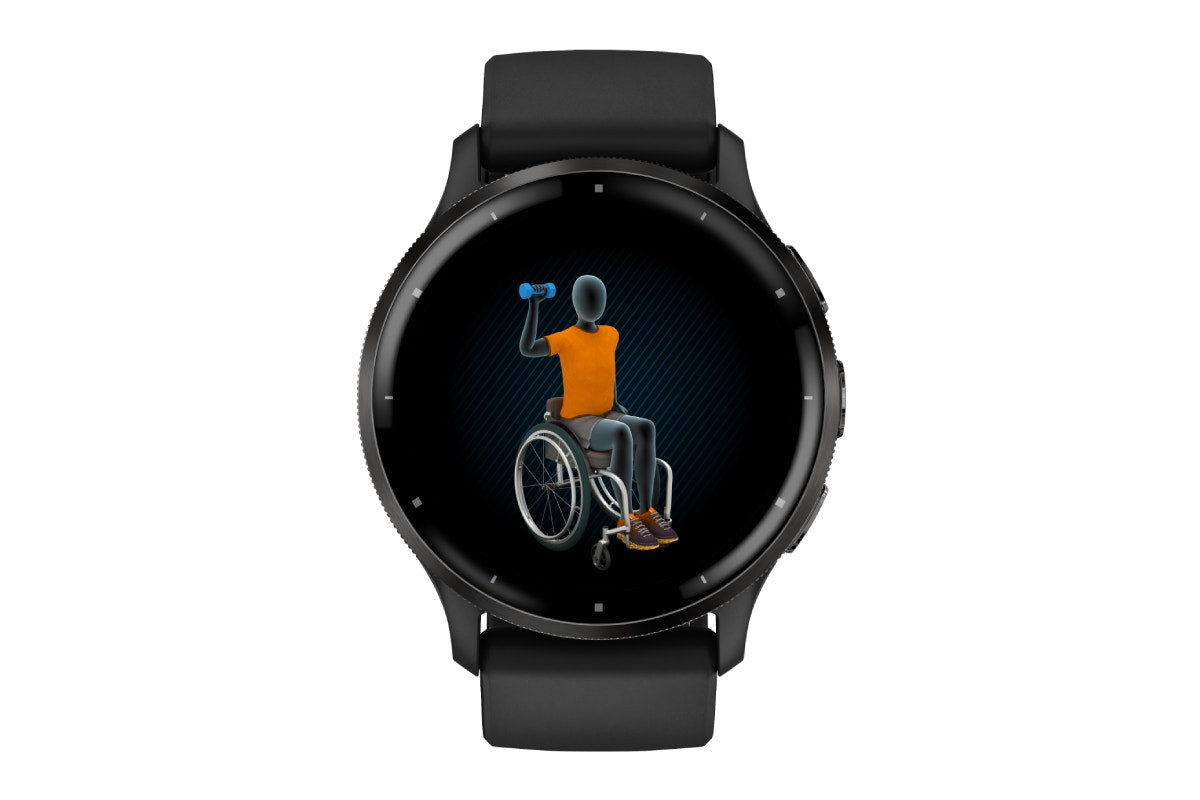 Garmin Venu 3 Smart Sports Watch (Slate with Black Band, 45mm)