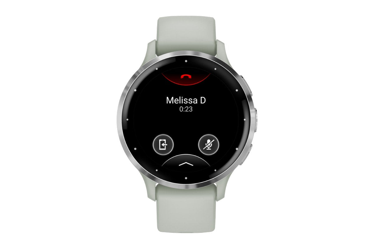 Garmin Venu 3S Smart Sports Watch (Silver with Sage Grey Band, 41mm)
