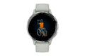 Garmin Venu 3S Smart Sports Watch (Silver with Sage Grey Band, 41mm)