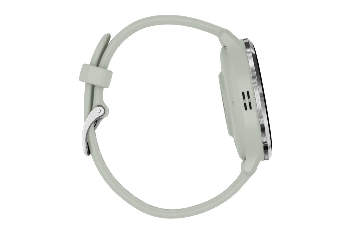 Garmin Venu 3S Smart Sports Watch (Silver with Sage Grey Band, 41mm)