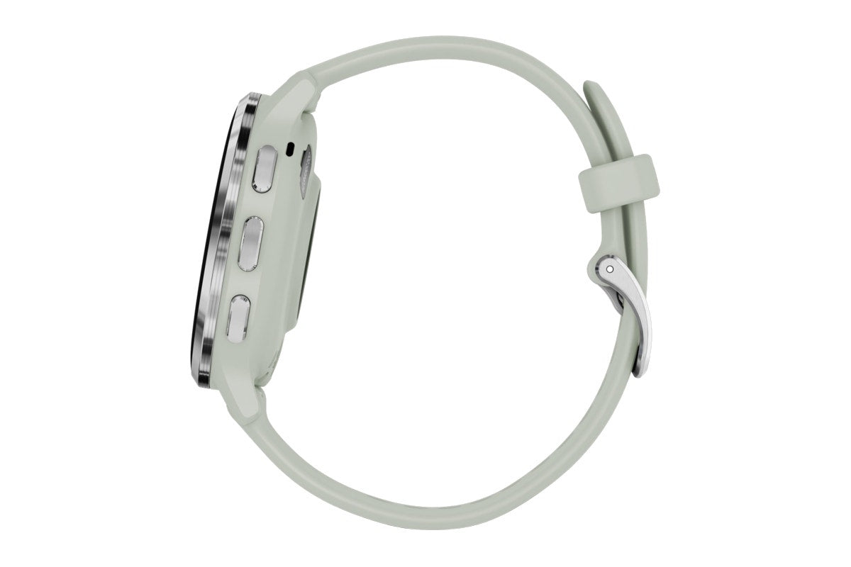 Garmin Venu 3S Smart Sports Watch (Silver with Sage Grey Band, 41mm)