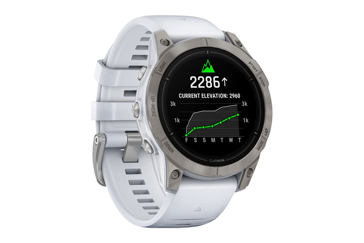 Garmin Epix Pro Gen 2 Sapphire Smart Sports Watch - Titanium with Whitestone Band, 47mm - SuperSaverAU - view 2