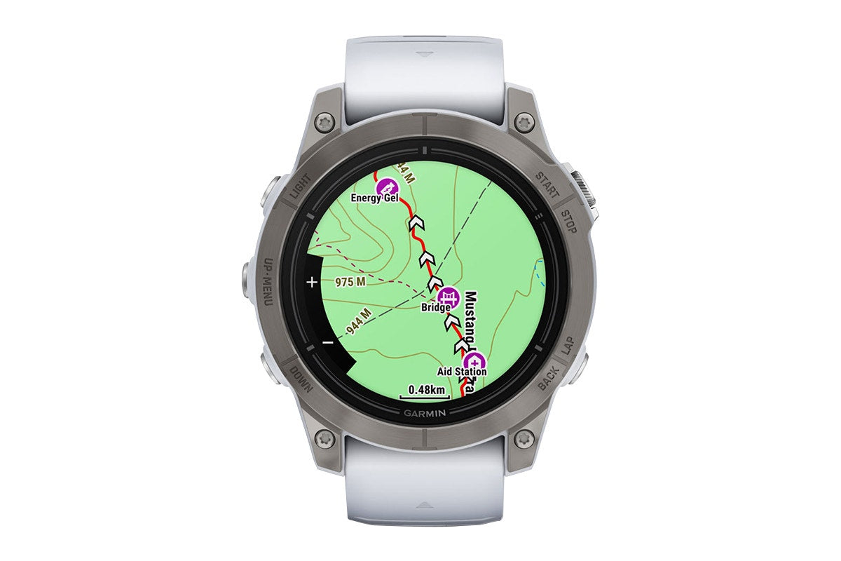Garmin Epix Pro Gen 2 Sapphire Smart Sports Watch - Titanium with Whitestone Band, 47mm - SuperSaverAU - view 4