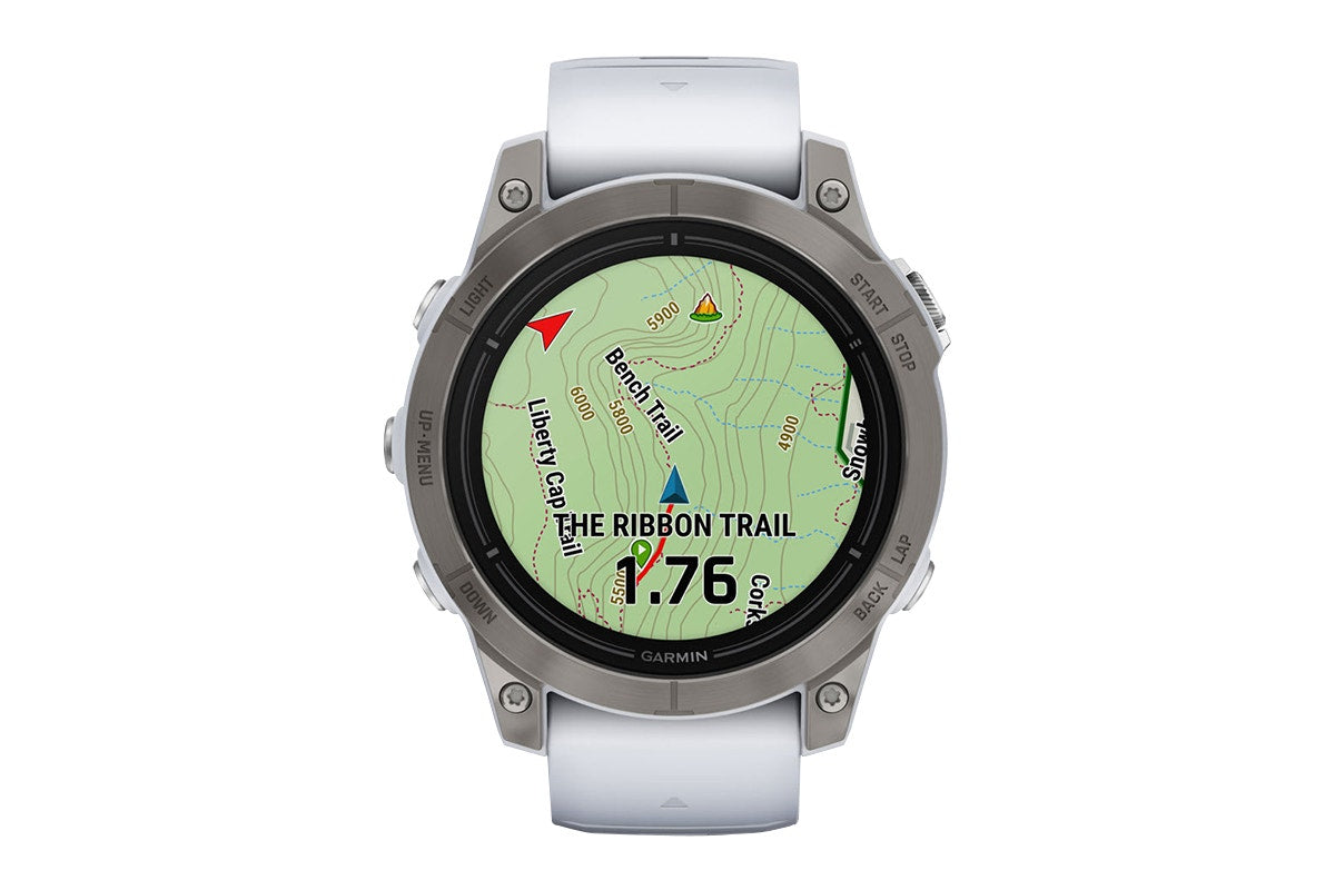 Garmin Epix Pro Gen 2 Sapphire Smart Sports Watch - Titanium with Whitestone Band, 47mm - SuperSaverAU - view 6