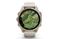 Garmin Fenix 8 AMOLED Sapphire Smart Sports Watch (Soft Gold/Fog Grey Band, 43mm)