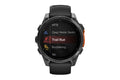 Garmin Fenix 8 AMOLED Smart Sports Watch (Slate Grey with Black Silicone Band, 47mm)