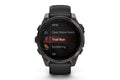 Garmin Fenix 8 AMOLED Sapphire Smart Sports Watch (Carbon Grey DLC Titanium with Black and Pebble Grey Band, 47mm)
