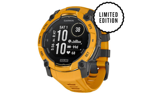 Garmin Instinct 3 Solar Smart Sports Watch (Sunburst with Sunburst/Grey Band, 50mm)