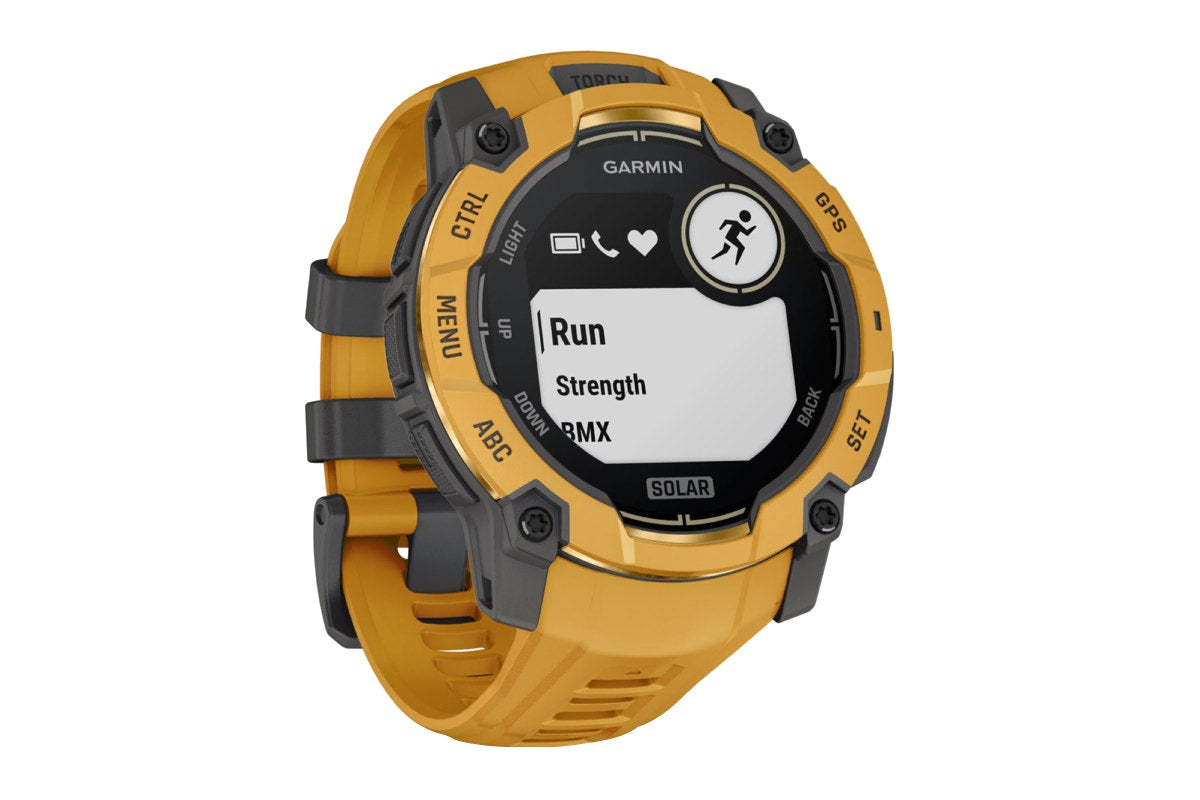 Garmin Instinct 3 Solar Smart Sports Watch (Sunburst with Sunburst/Grey Band, 50mm)