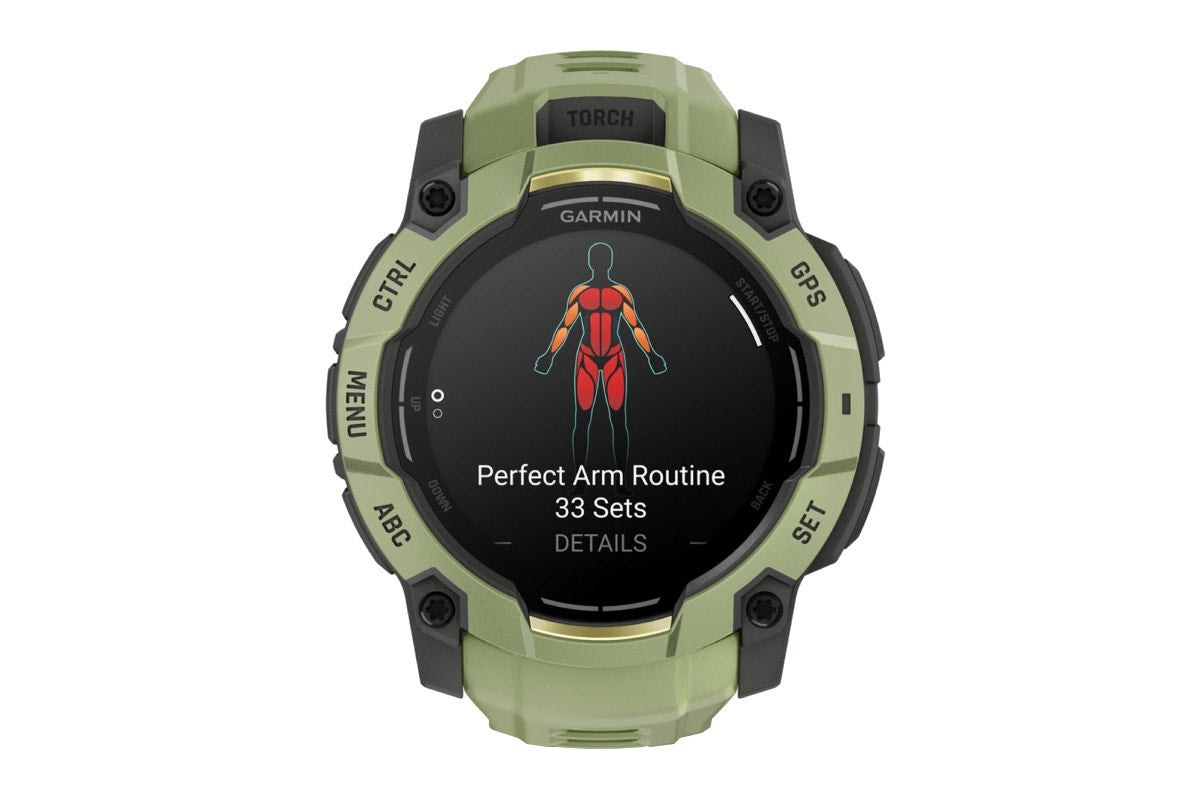 Garmin Instinct 3 AMOLED Smart Sports Watch (Fern Green with Fern Green Band, 50mm)