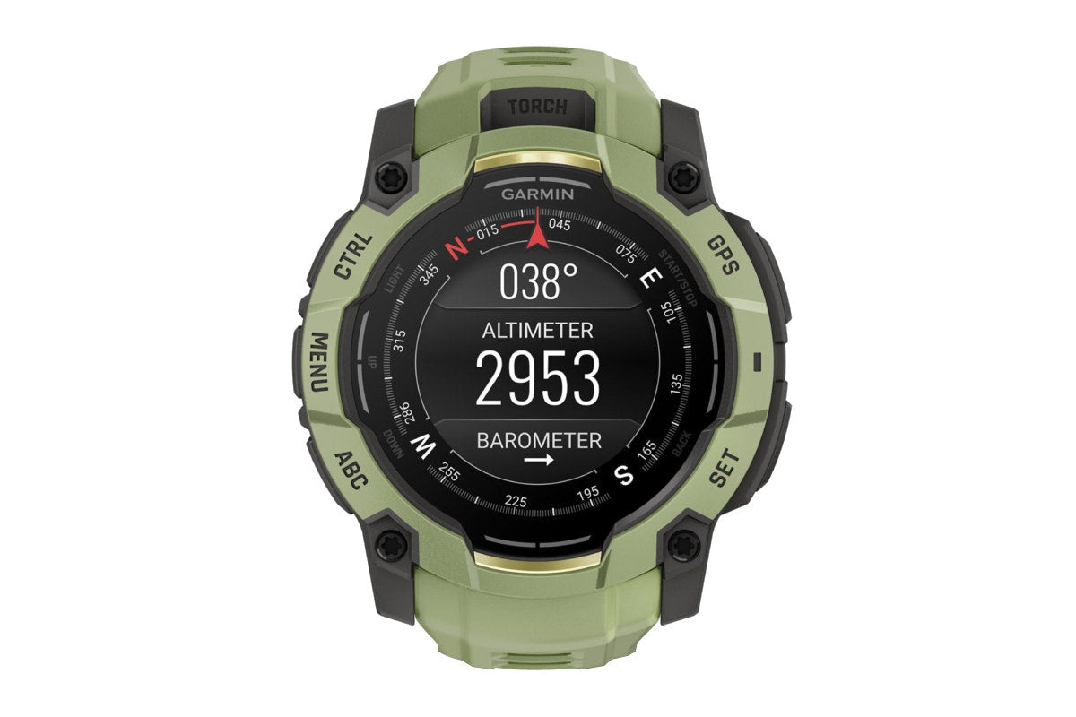 Garmin Instinct 3 AMOLED Smart Sports Watch (Fern Green with Fern Green Band, 50mm)