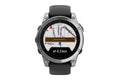 Garmin Fenix E Smart Sports Watch (Stainless Steel/Black Band, 47mm)