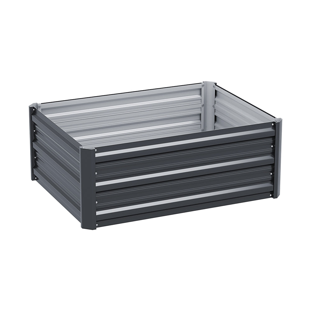 Greenfingers Galvanized Raised Garden Bed 80x60x30cm - Rustproof, Durable, Safe Edges - SuperSaverAU - view 7
