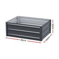 Greenfingers Galvanized Raised Garden Bed 80x60x30cm - Rustproof, Durable, Safe Edges - SuperSaverAU - view 2