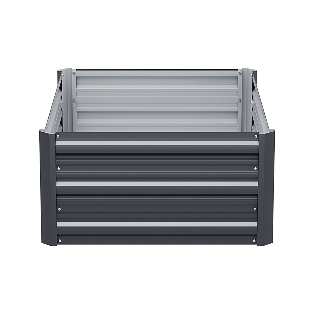 Greenfingers Galvanized Raised Garden Bed 80x60x30cm - Rustproof, Durable, Safe Edges - SuperSaverAU - view 4