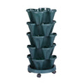 Greenfingers 5-Pot Strawberry Planter 35cm x 35cm x 75cm with Drainage System - SuperSaverAU - view 6