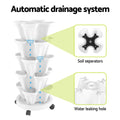Greenfingers 5-Pot Strawberry Planter 35cm x 35cm x 75cm with Drainage System - SuperSaverAU - view 4