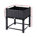 Green Fingers Raised Garden Bed 40x40x23cm PP Planter Box for Herbs & Vegetables - SuperSaverAU - view 2